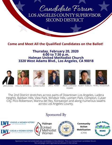 La County Supervisor 2nd District Candidate Forum Mylo