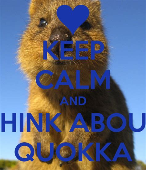 Keep Calm And Think About Quokkapng 600×700 Quokka Happy Animals
