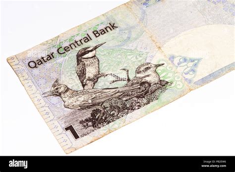 1 Qatari Riyal Bank Note Riyal Is The National Currency Of Qatar Stock