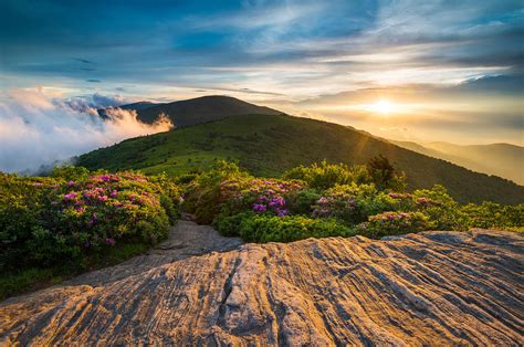 Appalachian Trail Sunset North Carolina Landscape