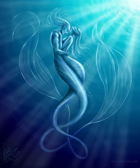 Mermaid And Merman Couple Mermaids And Mermen Beautiful Mermaids Art
