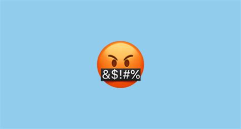 🤬 Face With Symbols On Mouth Emoji On Apple Ios 164