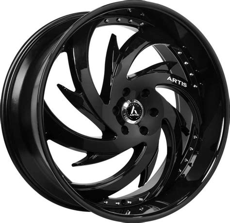 lexani spada wheels rims 24x9 blank custom drilled gloss black 0mm a204 2490 00 00fb