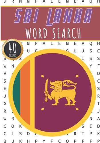Sri Lanka Word Search 40 Fun Puzzles With Words Scramble For Adults
