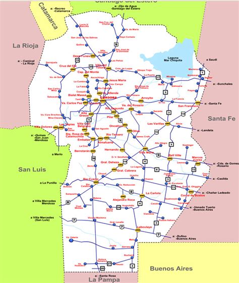 Mapa De Estaciones De Gnc De La Provincia De Córdoba Dayana