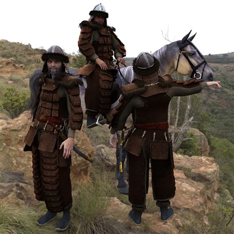 Dforce Mongol Armor For Genesis 8 Male 3d Figure Assets Deacon215