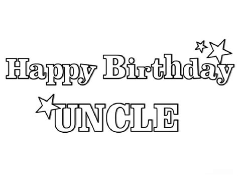 Love My Uncle Coloring Pages Happy Birthday Uncle Uncle Birthday Happy Birthday Printable
