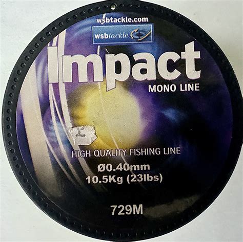 Wsb Impact Clear Lb Line Oz Spool Metre Monofilament