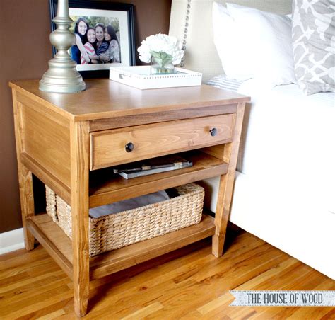 Diy Bedside Table With Drawer And Shelf Free Plans