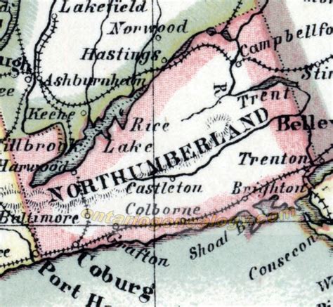 Northumberland County Historical Pioneer Ancestor Settlement Maps