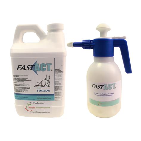 Fast Act Liquid Decontamination X 2 And 450 Hand Pressure Sprayer