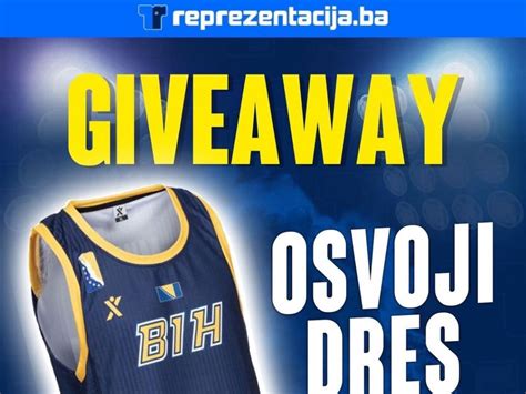 GIWEAWAY Osvoji košarkaški dres Bosne i Hercegovine Reprezentacija ba