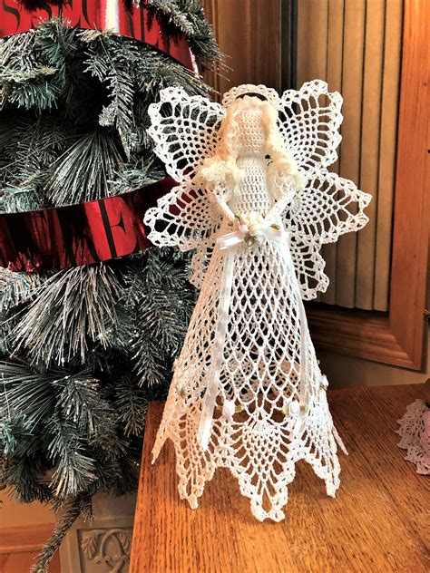 Made To Order Crochet Angel Tree Topper Christmas Ornaments Holiday