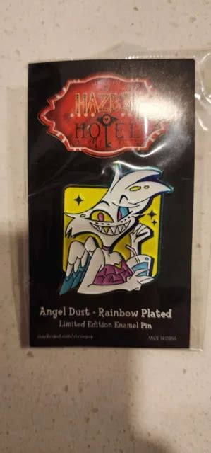 HAZBIN HOTEL ANGEL Dust Rainbow Plated Enamel Pin Figure Vivziepop