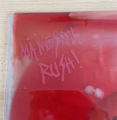 MANESKIN RUSH Blood Liquid Filled Sleeve Red Vinyl Limited