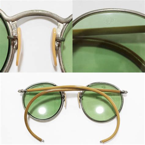 vintage 1930s american optical ful vue round glasses with original glass lens ｜ ビンテージ眼鏡