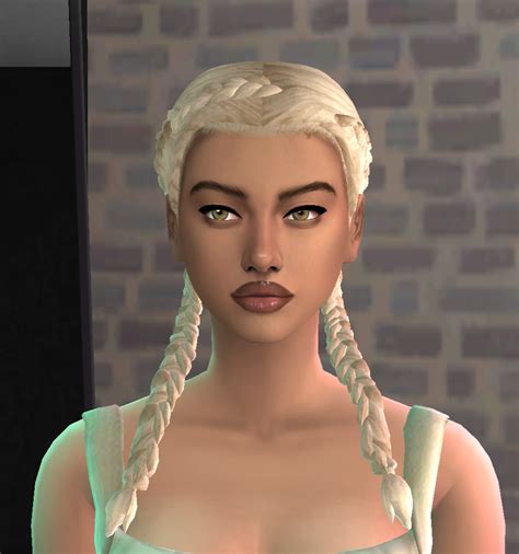 Textured Dutch Braids Saturnsim Dutch Braid Braids Sims Cc