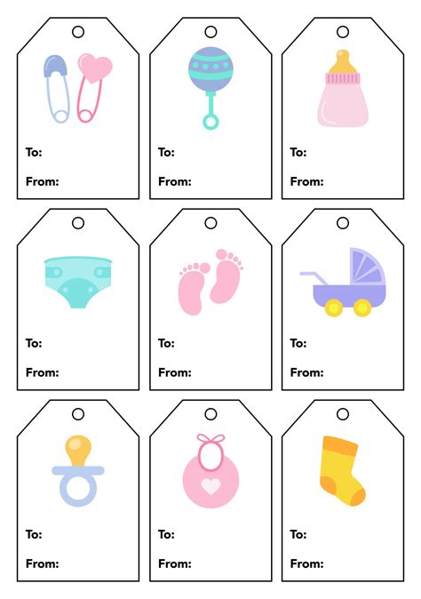 Free Printable Baby Shower Gift Tags Home Interior Design