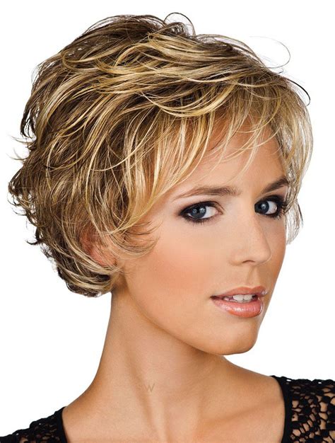 Short Blonde Wavy Real Hair Wigs Human Hair Wigs Sale Remy Wig With Bangs