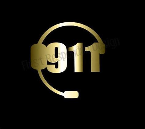 Dispatcher Decal Thin Gold Line Decal 911 Dispatch Decal Etsy In 2021