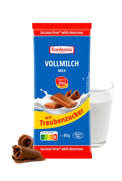 Vollmilch Dextrose Laktosefrei Frankonia Schokoladenwerke