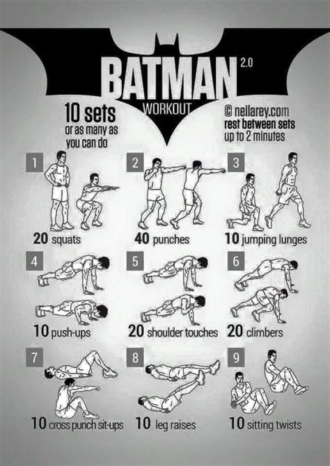 Visual Photos From Visuals Post Batman Workout Superhero Workout