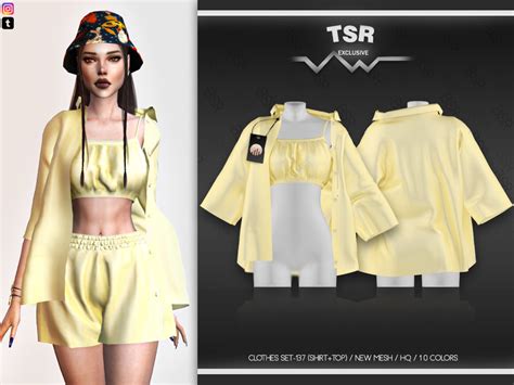 Clothes Set 137 Shirttop Bd494 By Busra Tr At Tsr Sims 4 Updates