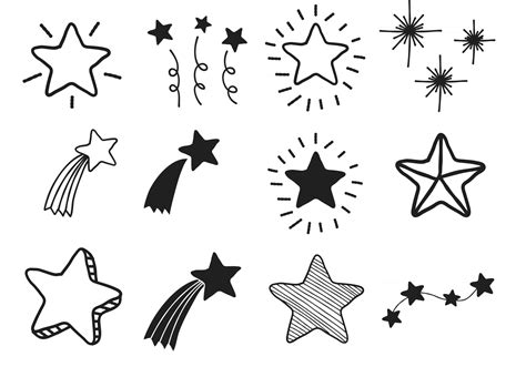 Scribble Star Vector Art Icons And Graphics For Free Download