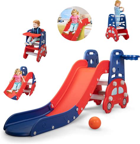 Buy 4 In 1 Kids Slide For Toddlers Age 1 3 Freestanding Playground Set