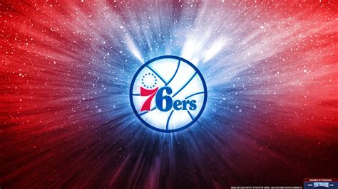 Inside a blue roundel with philadelphia arched above and 6 stars below. 76ers Desktop Wallpaper - WallpaperSafari