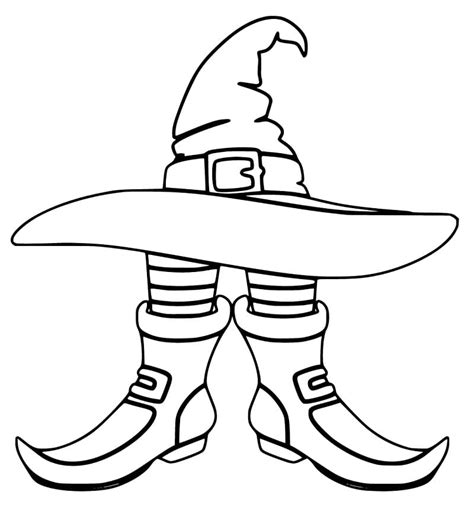 Halloween Witch Hat Coloring Page Free Printable Coloring Pages For Kids