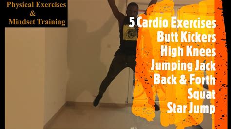 Butt Kickers High Knees Jumping Jack Back And Forth Squat Star