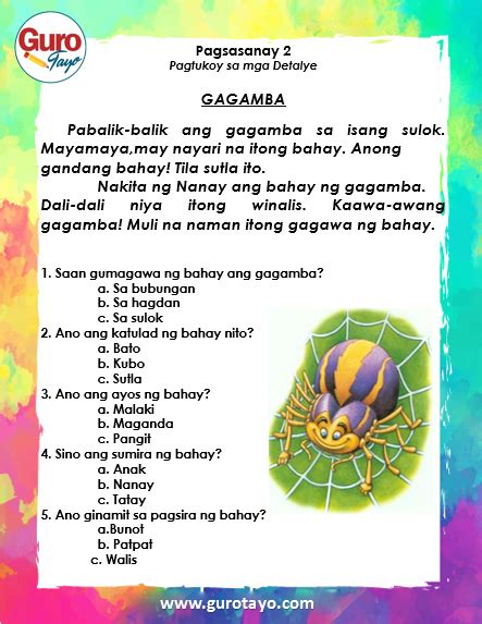 Mga Pagsasanay Sa Filipino 8 Worksheet Images Vrogue