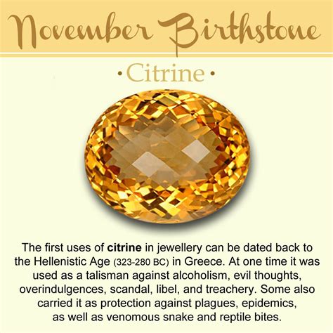 November Birthstone History Meaning And Lore Birth Stones Chart
