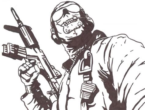 Cod Mw2 Coloring Pages