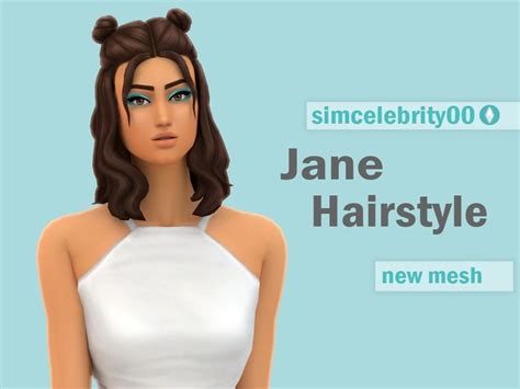 Jane Hairstyle Simcelebrity00 On Patreon Sims Sims 4 Sims 4 Mm Cc