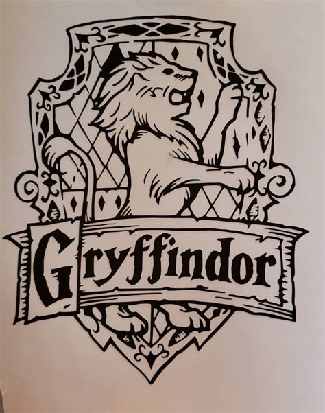 Harry Potter Gryffindor Crest Coloring Pages Austins Store