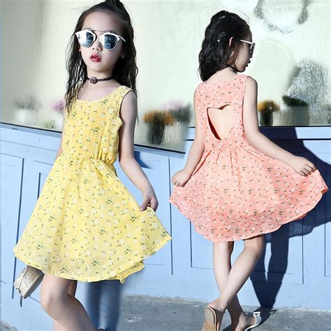 Girls Dress 2018 Brand Bohemia Children Dress Girls Summer Floral Party