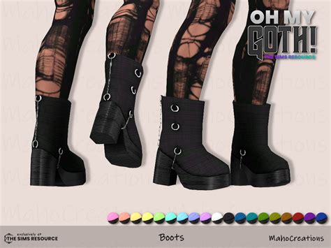 The Sims Resource Oh My Goth Boots