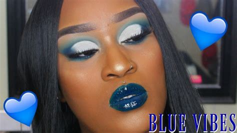 Blue Vibes Makeup Tutorial Youtube