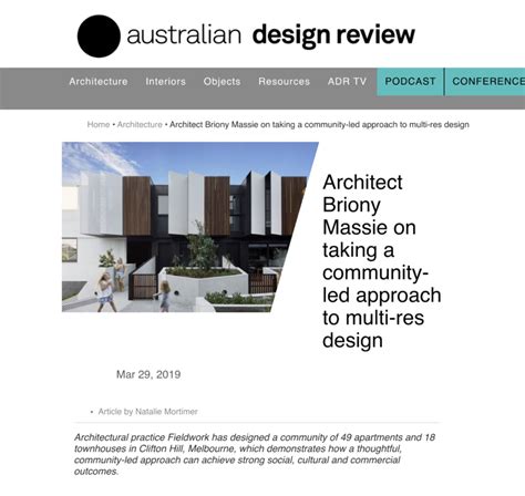 Australian Design Review 2019 Tatjana Plitt