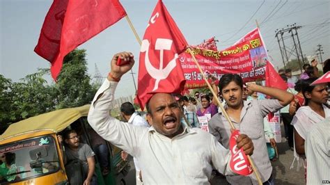 Indian Workers Strike Over Modi Labour Reforms Bbc News