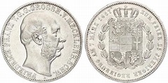 Moneda 1 Thaler Mecklemburgo-Schwerin (1352-1918) Plata 1867 Federico ...