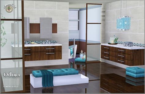 My Sims 3 Blog Updated Odhara Bathroom Set By Simcredible Designs