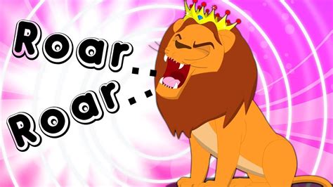 Roar Roar Lion Nursery Rhyme Cartoons By Kids Tv Youtube