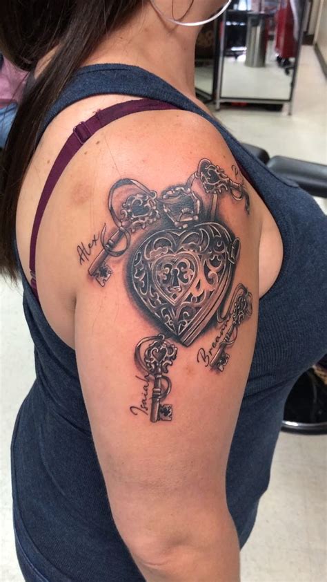 Heart Shaped Locket With Keys Tattoo Video Tattoos For Women