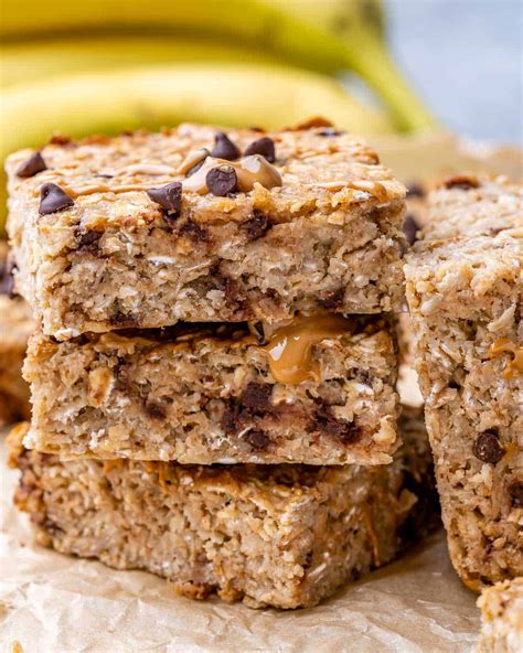 Healthy Chocolate Chip Oatmeal Breakfast Bars Healthy Fitness Meals