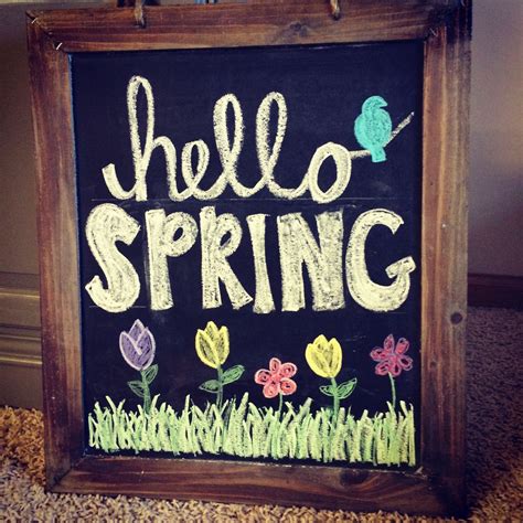 Pin By Ashley Kiekhoefer On Thanks Pinterest Spring Chalkboard Art