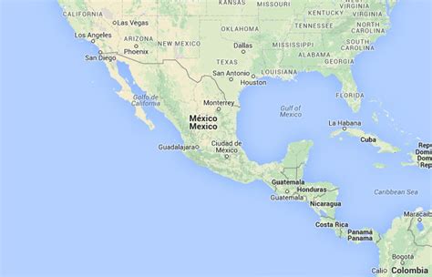 ﻿mapa De México﻿ Donde Está Queda País Encuentra Localización