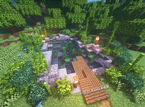 Minecraft Garden Pond Best Decorations